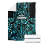 Maori Language Week Blanket Kia Mau Ki To Ukaipo Paua Shell Color
