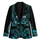 Maori Language Week Personalised Blazer Kia Mau Ki To Ukaipo Paua Shell Color