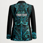 Maori Language Week Personalised Blazer Kia Mau Ki To Ukaipo Paua Shell Color