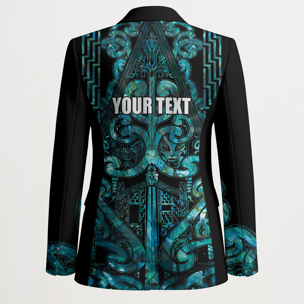 Maori Language Week Personalised Blazer Kia Mau Ki To Ukaipo Paua Shell Color