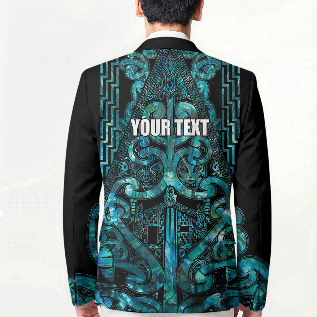 Maori Language Week Personalised Blazer Kia Mau Ki To Ukaipo Paua Shell Color
