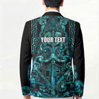 Maori Language Week Personalised Blazer Kia Mau Ki To Ukaipo Paua Shell Color