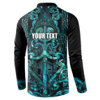 Maori Language Week Personalised Button Sweatshirt Kia Mau Ki To Ukaipo Paua Shell Color