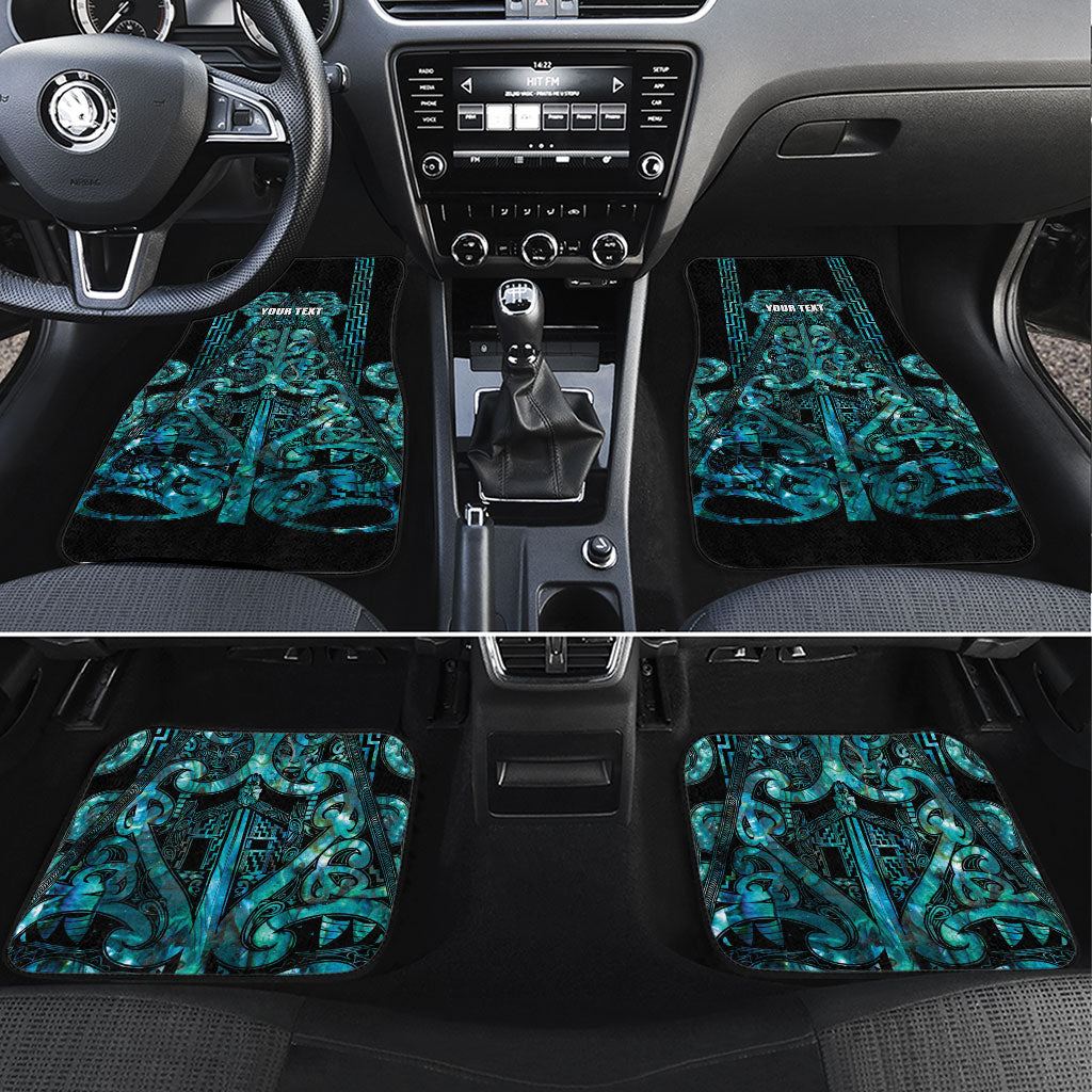Maori Language Week Personalised Car Mats Kia Mau Ki To Ukaipo Paua Shell Color