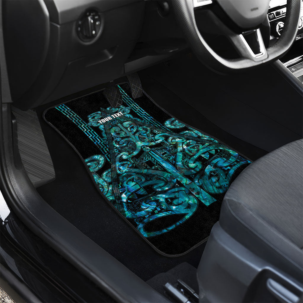 Maori Language Week Personalised Car Mats Kia Mau Ki To Ukaipo Paua Shell Color