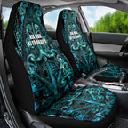 Maori Language Week Car Seat Cover Kia Mau Ki To Ukaipo Paua Shell Color