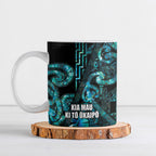 Maori Language Week Personalised Ceramic Mug Kia Mau Ki To Ukaipo Paua Shell Color
