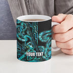 Maori Language Week Personalised Ceramic Mug Kia Mau Ki To Ukaipo Paua Shell Color