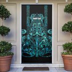 Maori Language Week Personalised Door Cover Kia Mau Ki To Ukaipo Paua Shell Color