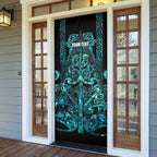 Maori Language Week Personalised Door Cover Kia Mau Ki To Ukaipo Paua Shell Color