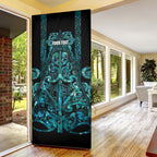 Maori Language Week Personalised Door Cover Kia Mau Ki To Ukaipo Paua Shell Color