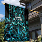 Maori Language Week Garden Flag Kia Mau Ki To Ukaipo Paua Shell Color