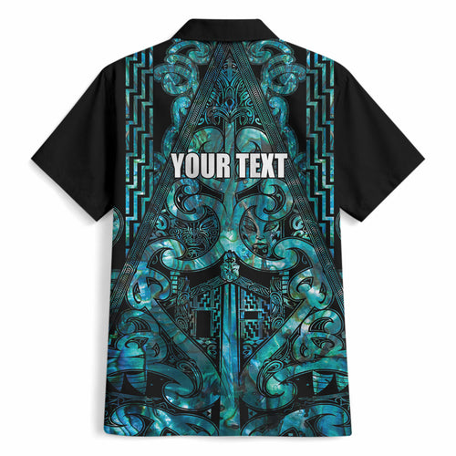 Maori Language Week Personalised Hawaiian Shirt Kia Mau Ki To Ukaipo Paua Shell Color