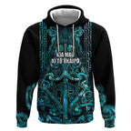 Maori Language Week Personalised Hoodie Kia Mau Ki To Ukaipo Paua Shell Color