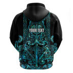 Maori Language Week Personalised Hoodie Kia Mau Ki To Ukaipo Paua Shell Color