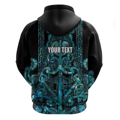 Maori Language Week Personalised Hoodie Kia Mau Ki To Ukaipo Paua Shell Color