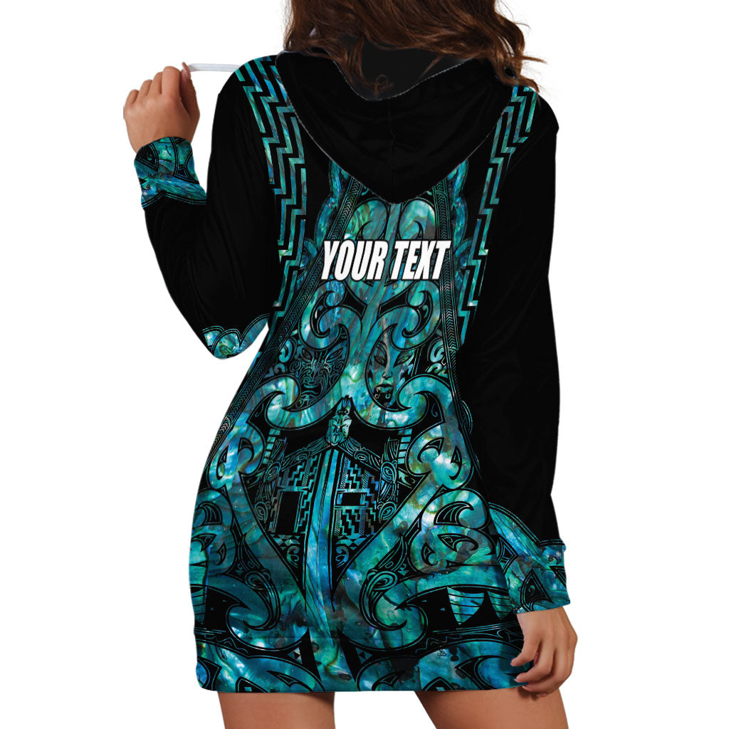 Maori Language Week Personalised Hoodie Dress Kia Mau Ki To Ukaipo Paua Shell Color