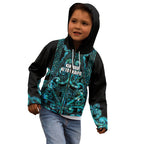 Maori Language Week Personalised Kid Hoodie Kia Mau Ki To Ukaipo Paua Shell Color