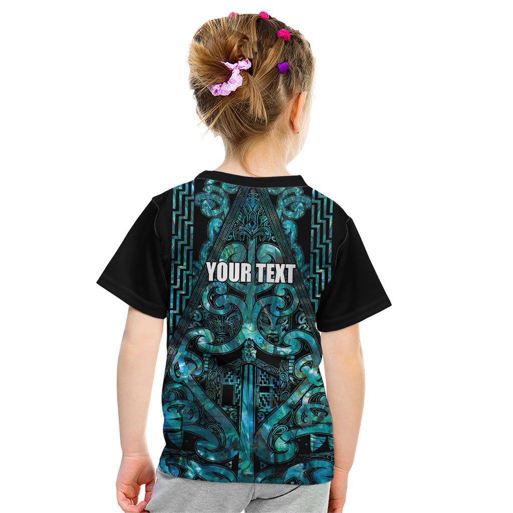 Maori Language Week Personalised Kid T Shirt Kia Mau Ki To Ukaipo Paua Shell Color