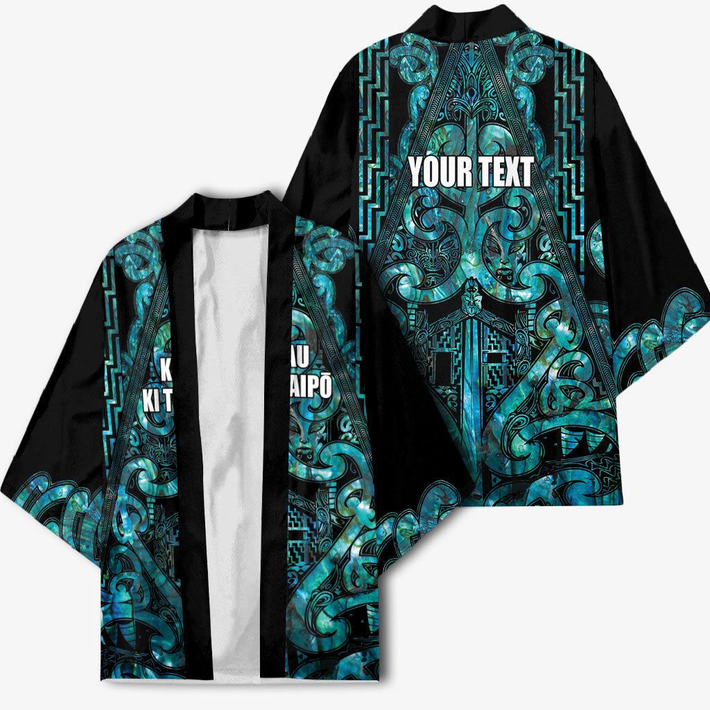 Maori Language Week Personalised Kimono Kia Mau Ki To Ukaipo Paua Shell Color