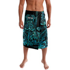 Maori Language Week Personalised Lavalava Kia Mau Ki To Ukaipo Paua Shell Color