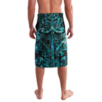 Maori Language Week Personalised Lavalava Kia Mau Ki To Ukaipo Paua Shell Color