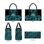 Maori Language Week Leather Bag Kia Mau Ki To Ukaipo Paua Shell Color