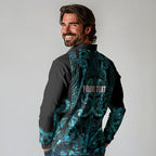 Maori Language Week Personalised Long Sleeve Polo Shirt Kia Mau Ki To Ukaipo Paua Shell Color
