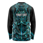 Maori Language Week Personalised Long Sleeve Shirt Kia Mau Ki To Ukaipo Paua Shell Color