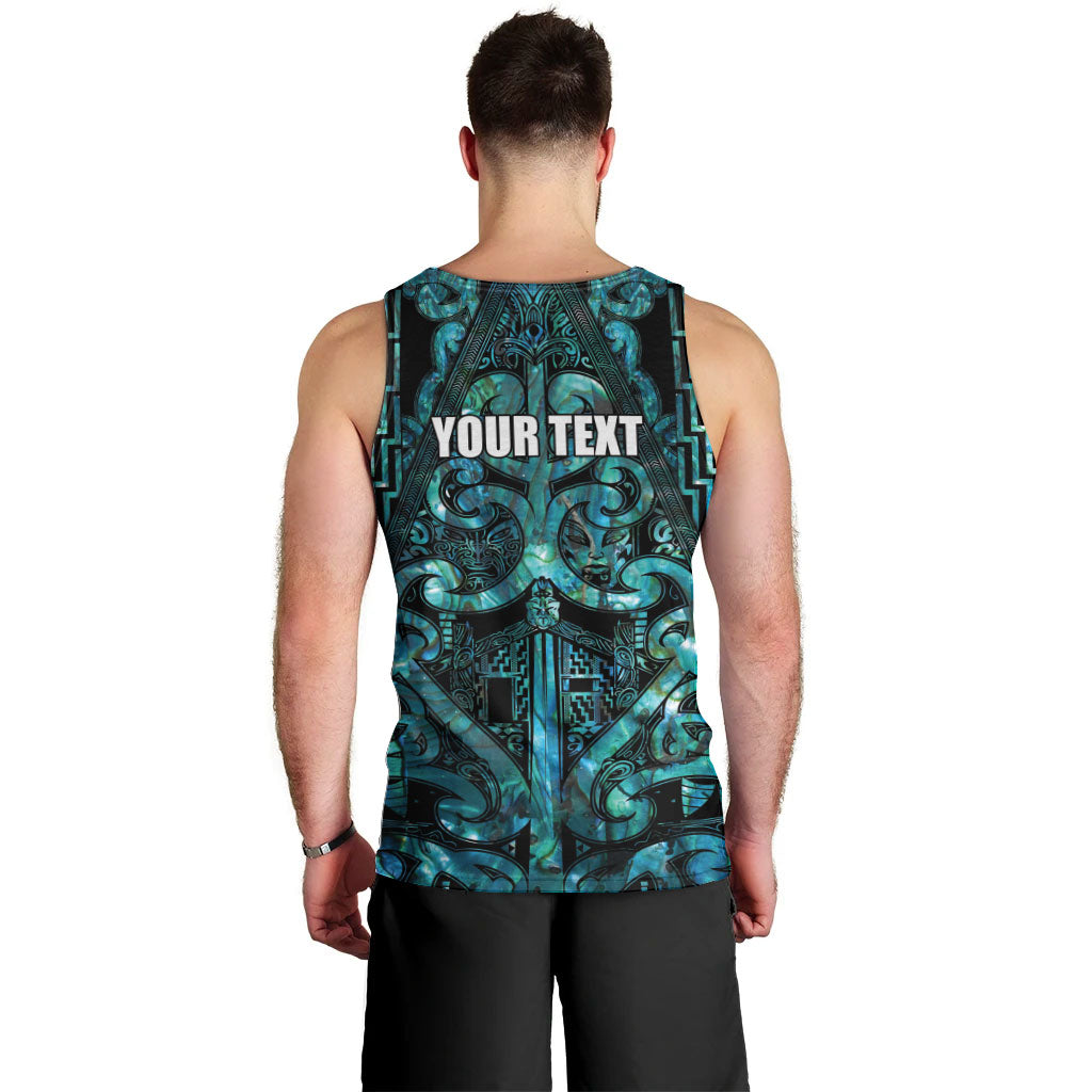 Maori Language Week Personalised Men Tank Top Kia Mau Ki To Ukaipo Paua Shell Color