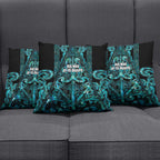 Maori Language Week Pillow Cover Kia Mau Ki To Ukaipo Paua Shell Color