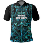 Maori Language Week Personalised Polo Shirt Kia Mau Ki To Ukaipo Paua Shell Color