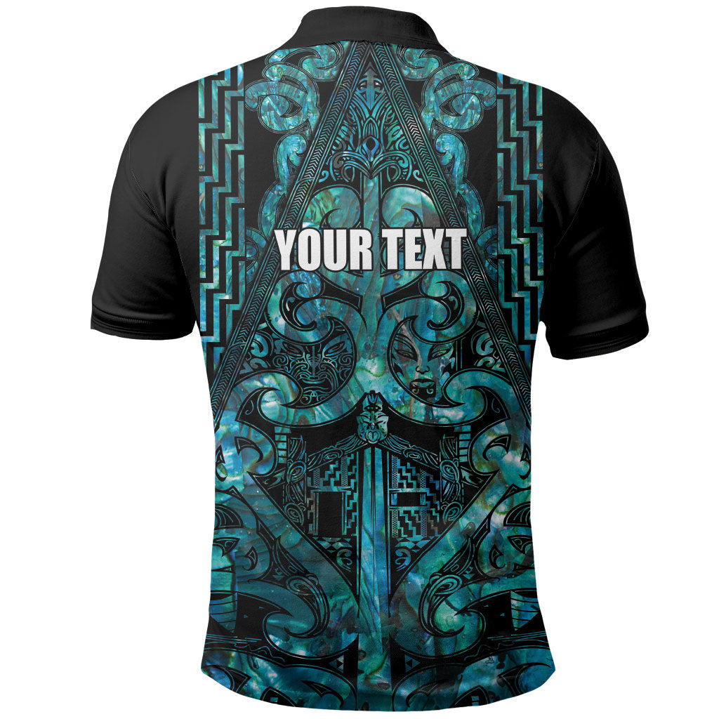 Maori Language Week Personalised Polo Shirt Kia Mau Ki To Ukaipo Paua Shell Color