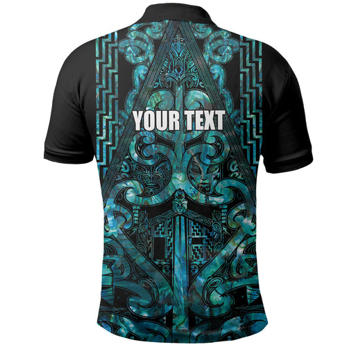 Maori Language Week Personalised Polo Shirt Kia Mau Ki To Ukaipo Paua Shell Color