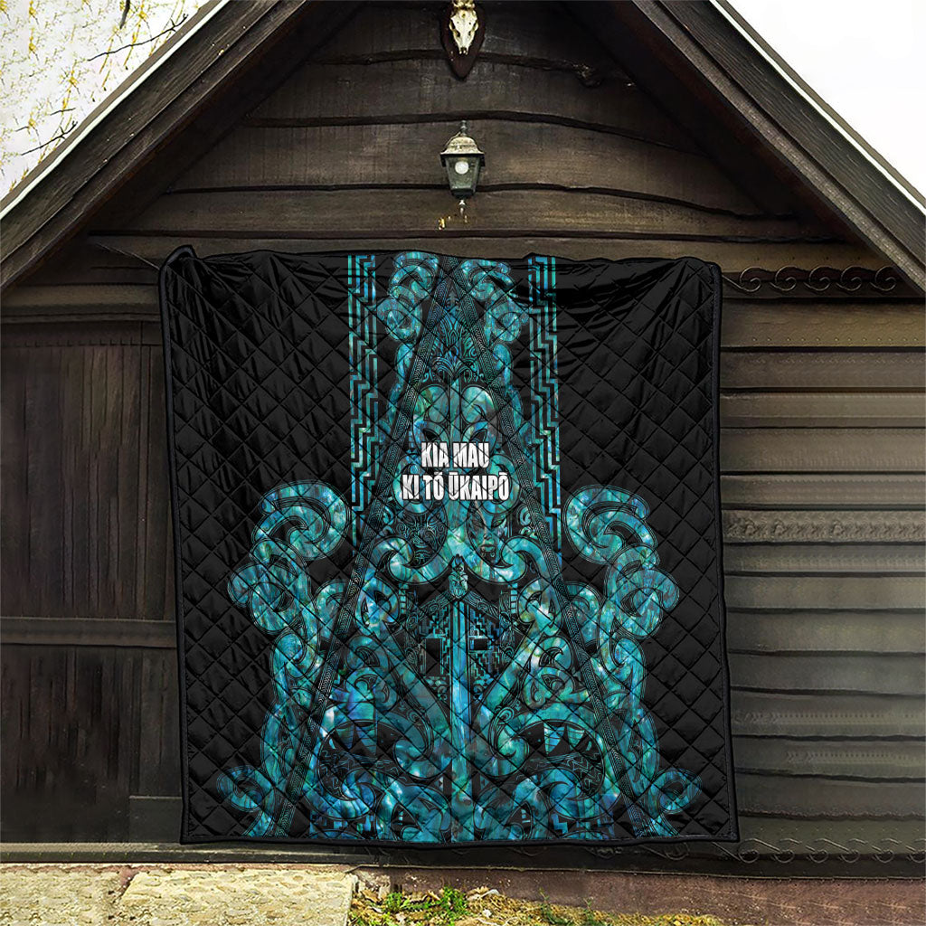 Maori Language Week Quilt Kia Mau Ki To Ukaipo Paua Shell Color