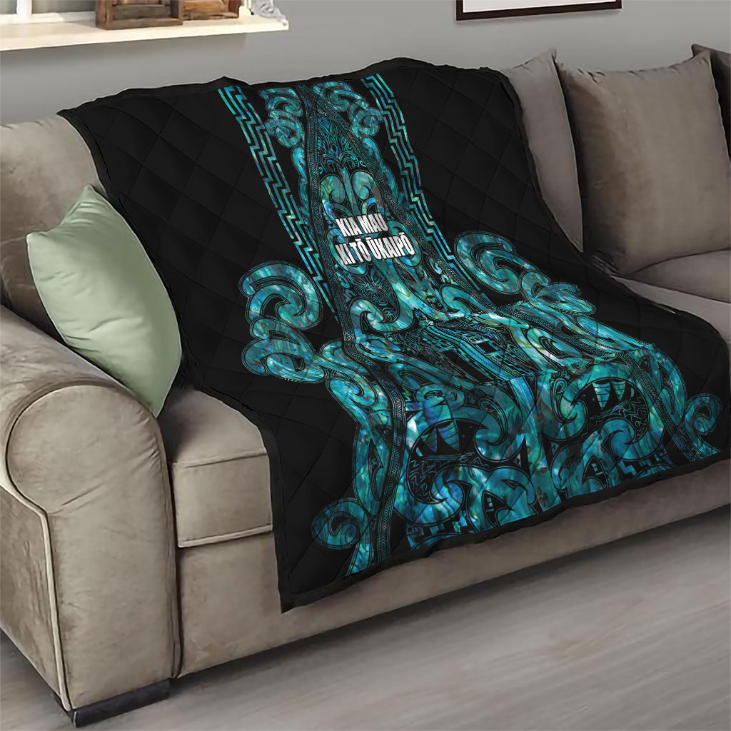 Maori Language Week Quilt Kia Mau Ki To Ukaipo Paua Shell Color