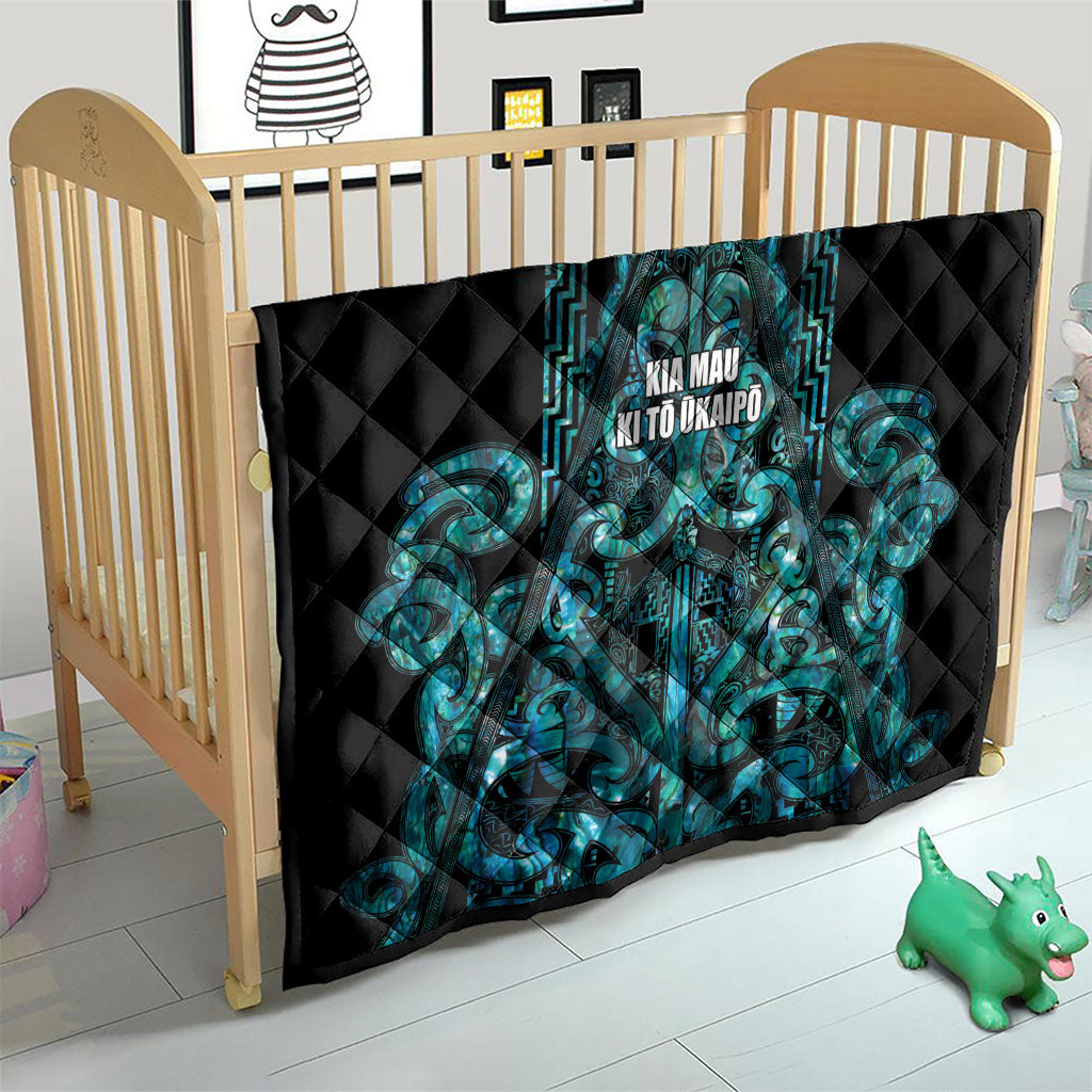 Maori Language Week Quilt Kia Mau Ki To Ukaipo Paua Shell Color