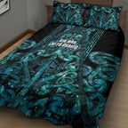 Maori Language Week Quilt Bed Set Kia Mau Ki To Ukaipo Paua Shell Color