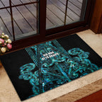 Maori Language Week Rubber Doormat Kia Mau Ki To Ukaipo Paua Shell Color