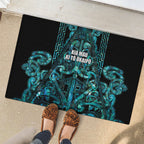 Maori Language Week Rubber Doormat Kia Mau Ki To Ukaipo Paua Shell Color