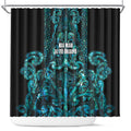 Maori Language Week Shower Curtain Kia Mau Ki To Ukaipo Paua Shell Color