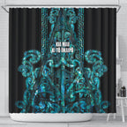 Maori Language Week Shower Curtain Kia Mau Ki To Ukaipo Paua Shell Color