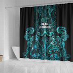 Maori Language Week Shower Curtain Kia Mau Ki To Ukaipo Paua Shell Color