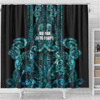 Maori Language Week Shower Curtain Kia Mau Ki To Ukaipo Paua Shell Color
