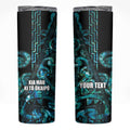 Maori Language Week Personalised Skinny Tumbler Kia Mau Ki To Ukaipo Paua Shell Color