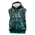 Maori Language Week Personalised Sleeveless Hoodie Kia Mau Ki To Ukaipo Paua Shell Color
