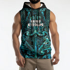 Maori Language Week Personalised Sleeveless Hoodie Kia Mau Ki To Ukaipo Paua Shell Color