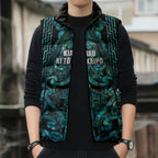 Maori Language Week Personalised Sleeveless Puffer Jacket Kia Mau Ki To Ukaipo Paua Shell Color