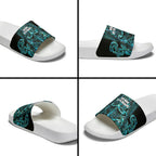 Maori Language Week Slide Sandals Kia Mau Ki To Ukaipo Paua Shell Color