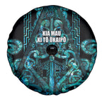 Maori Language Week Spare Tire Cover Kia Mau Ki To Ukaipo Paua Shell Color